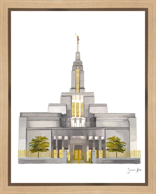 Sacred Spaces Draper Utah Temple Gallery Wrap