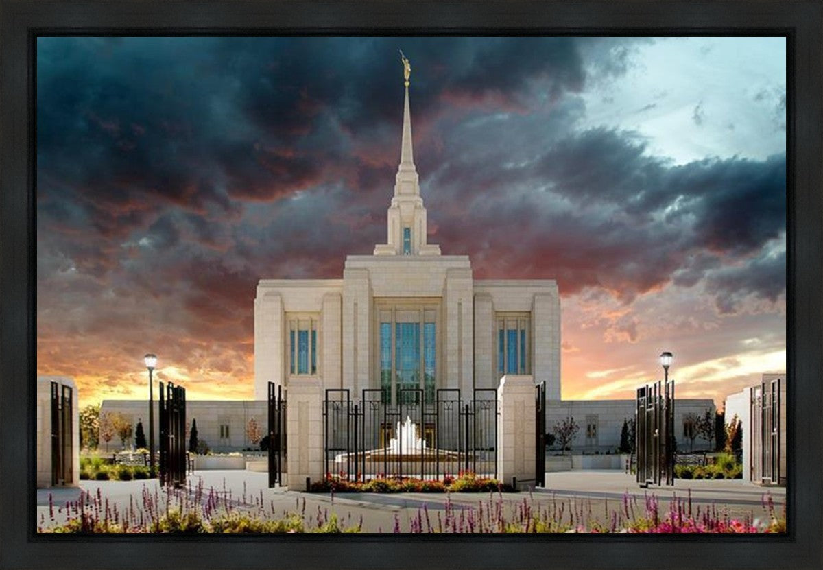 Ogden Temple Refuge from the Storm Gallery Wrap