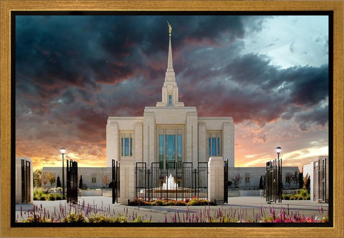 Ogden Temple Refuge from the Storm Gallery Wrap