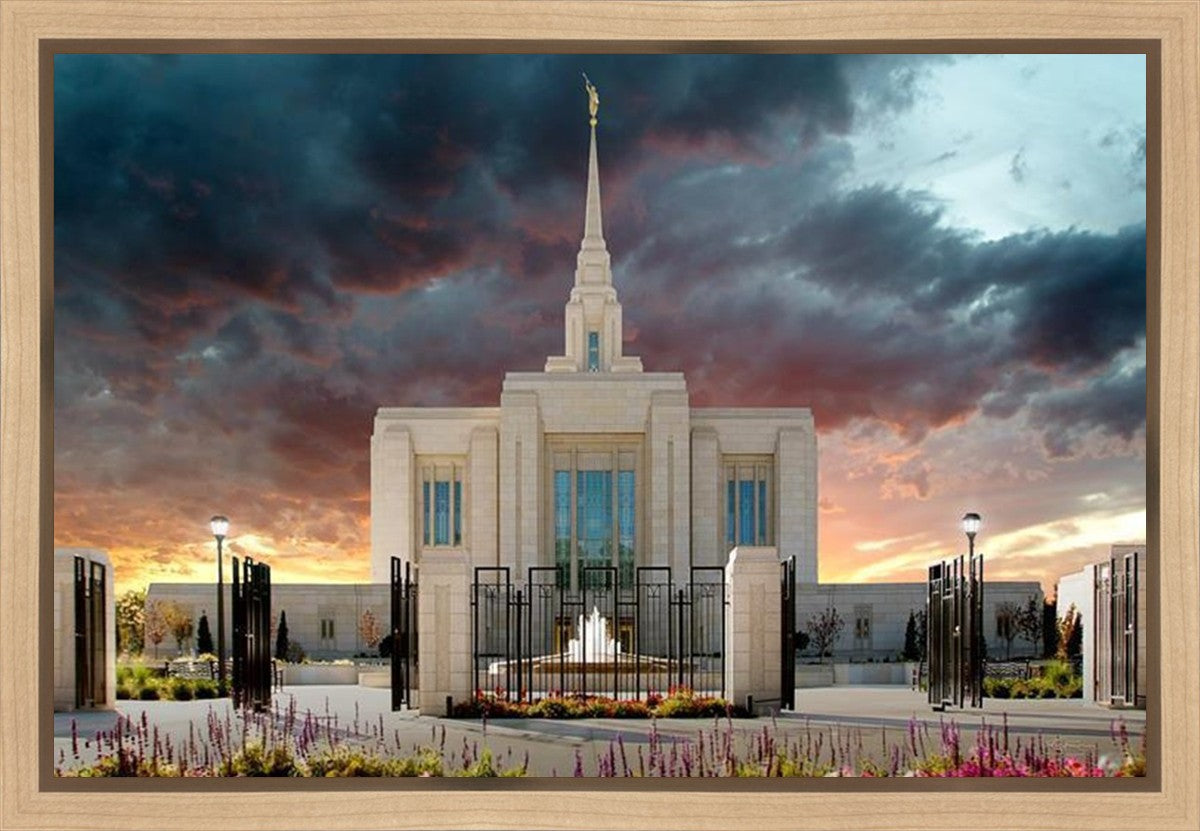 Ogden Temple Refuge from the Storm Gallery Wrap