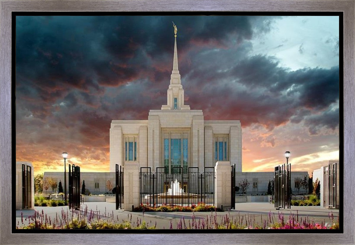 Ogden Temple Refuge from the Storm Gallery Wrap