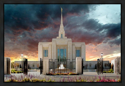 Ogden Temple Refuge from the Storm Gallery Wrap