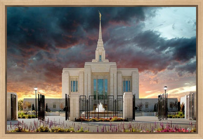 Ogden Temple Refuge from the Storm Gallery Wrap