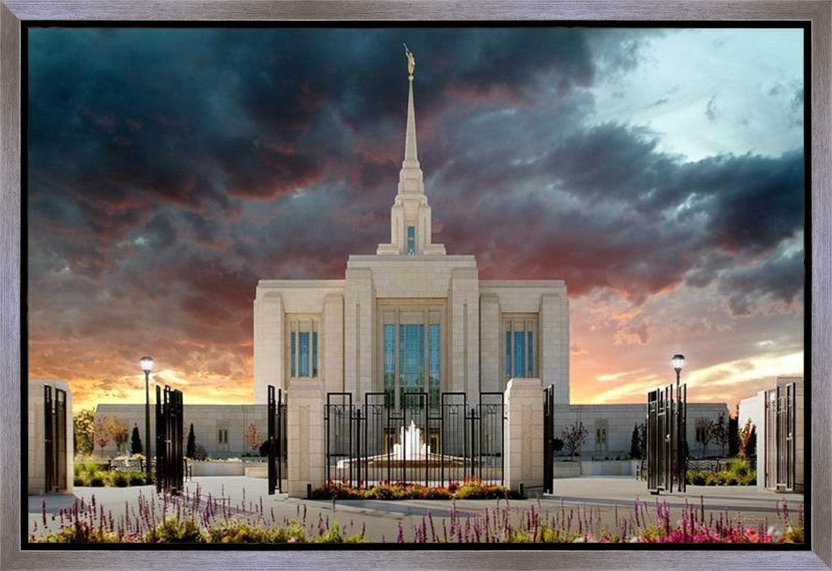 Ogden Temple Refuge from the Storm Gallery Wrap