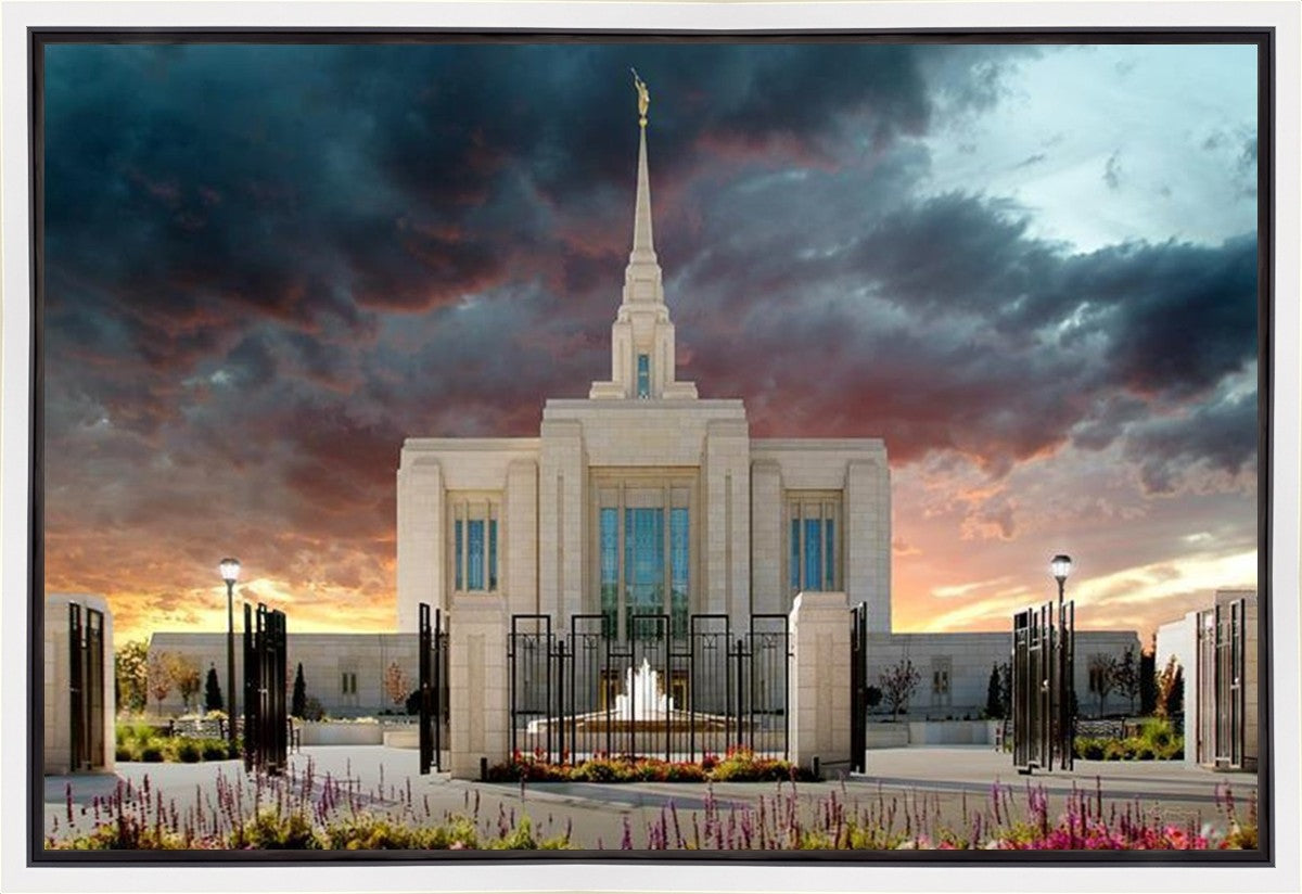Ogden Temple Refuge from the Storm Gallery Wrap