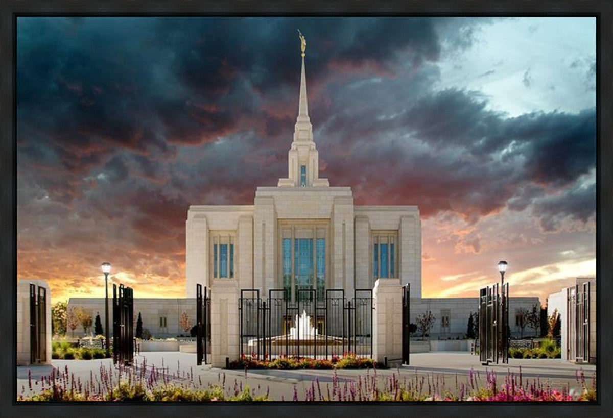 Ogden Temple Refuge from the Storm Gallery Wrap