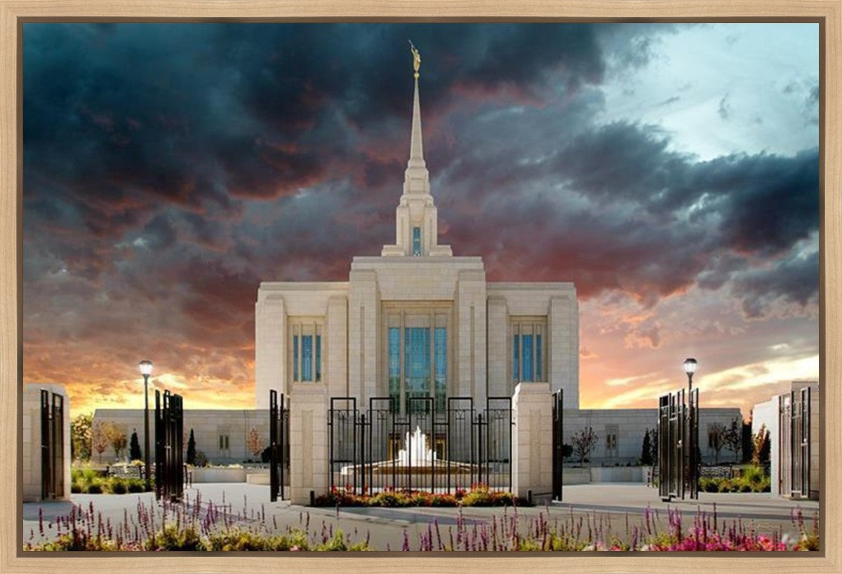 Ogden Temple Refuge from the Storm Gallery Wrap