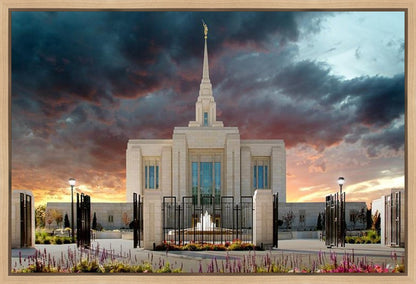 Ogden Temple Refuge from the Storm Gallery Wrap