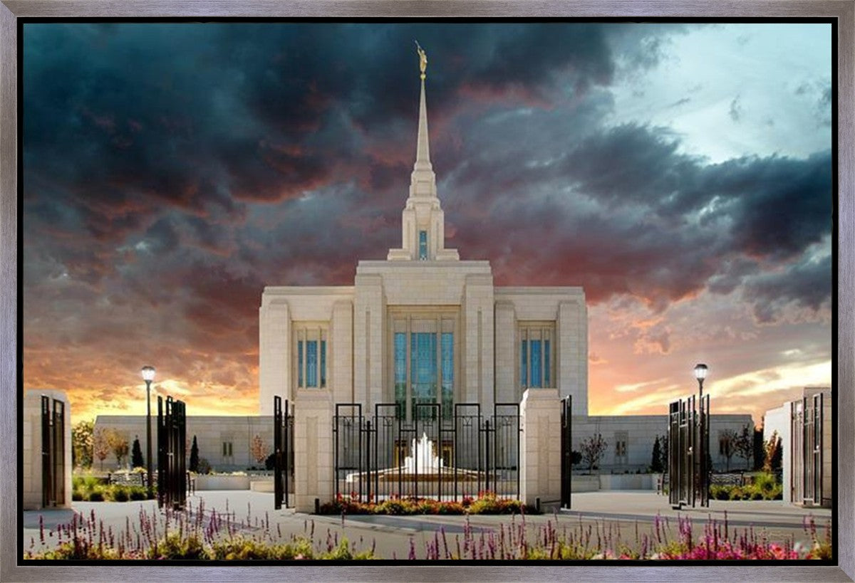 Ogden Temple Refuge from the Storm Gallery Wrap