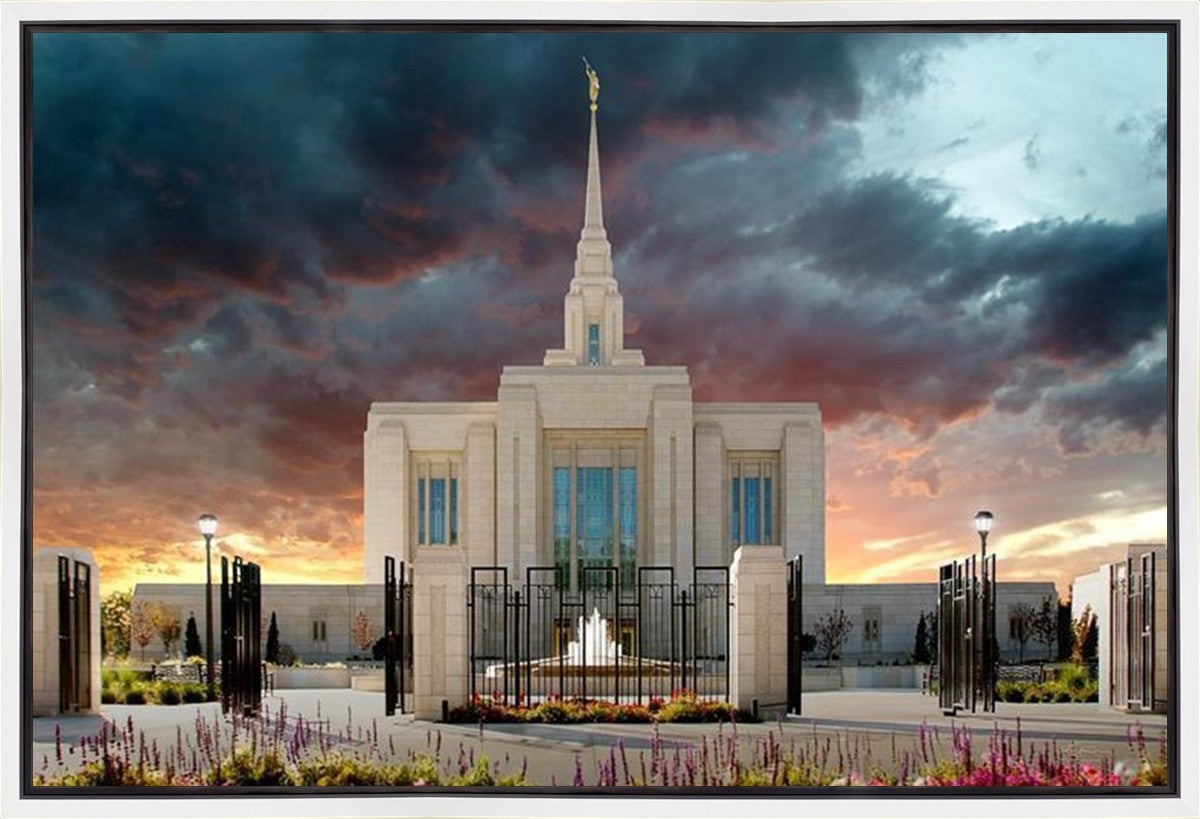 Ogden Temple Refuge from the Storm Gallery Wrap