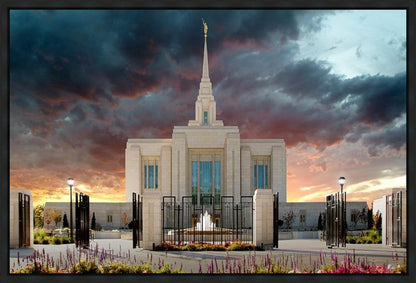 Ogden Temple Refuge from the Storm Gallery Wrap