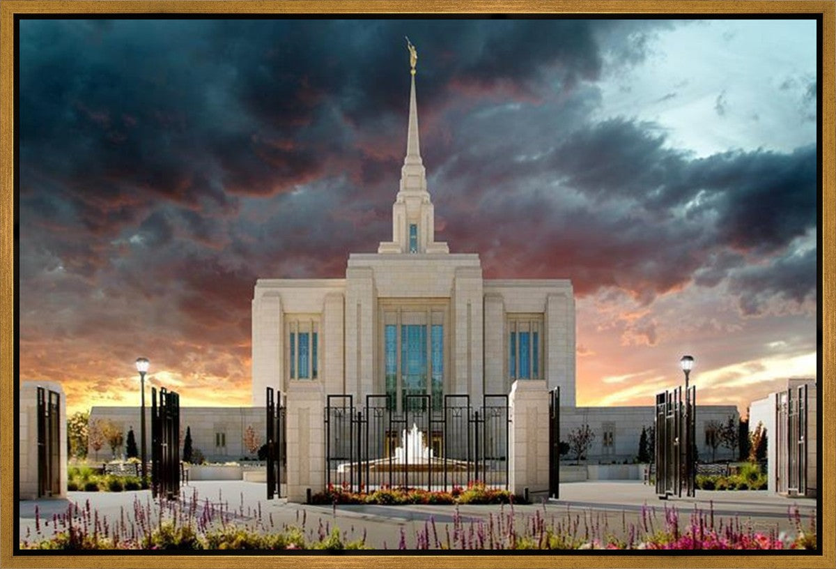 Ogden Temple Refuge from the Storm Gallery Wrap