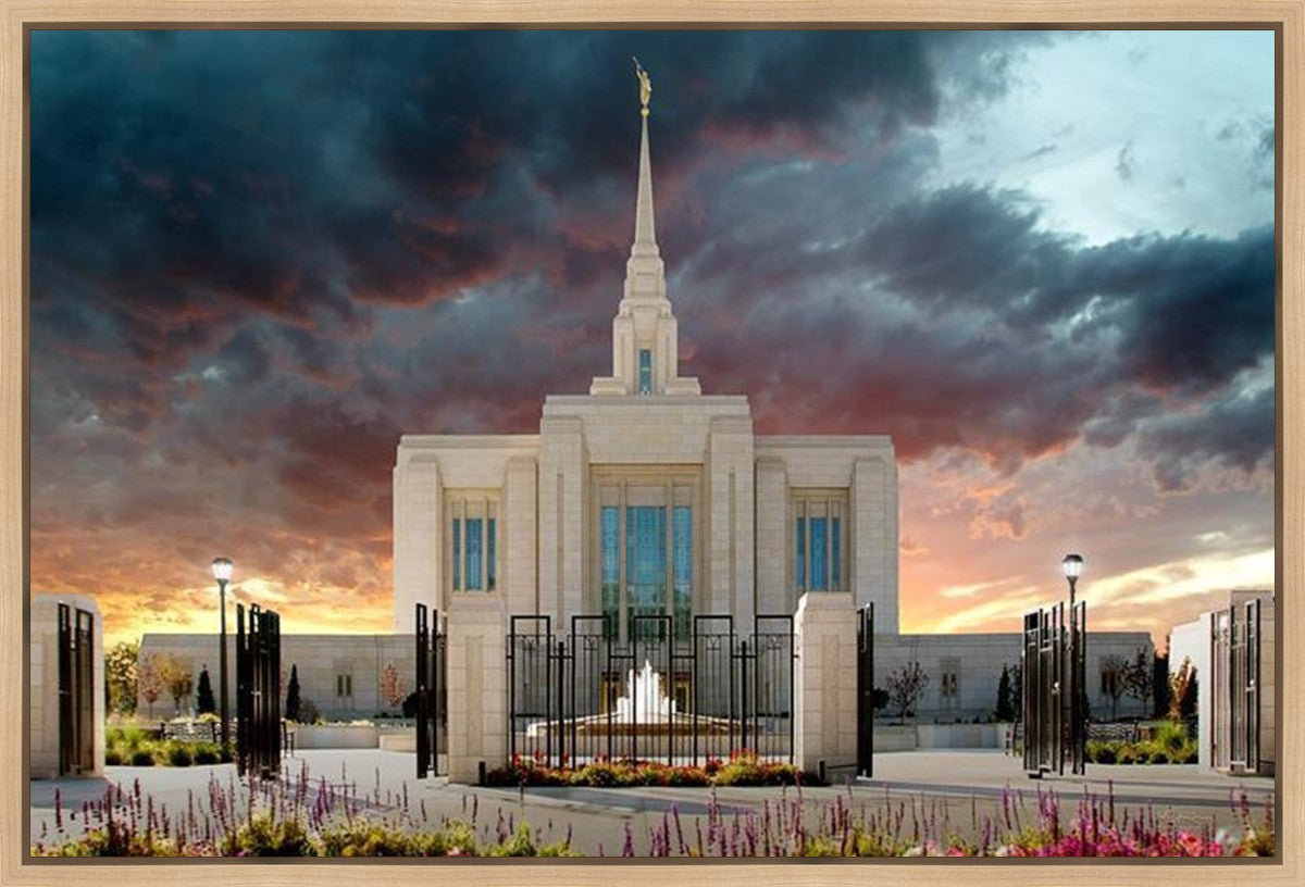 Ogden Temple Refuge from the Storm Gallery Wrap