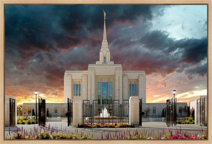 Ogden Temple Refuge from the Storm Gallery Wrap