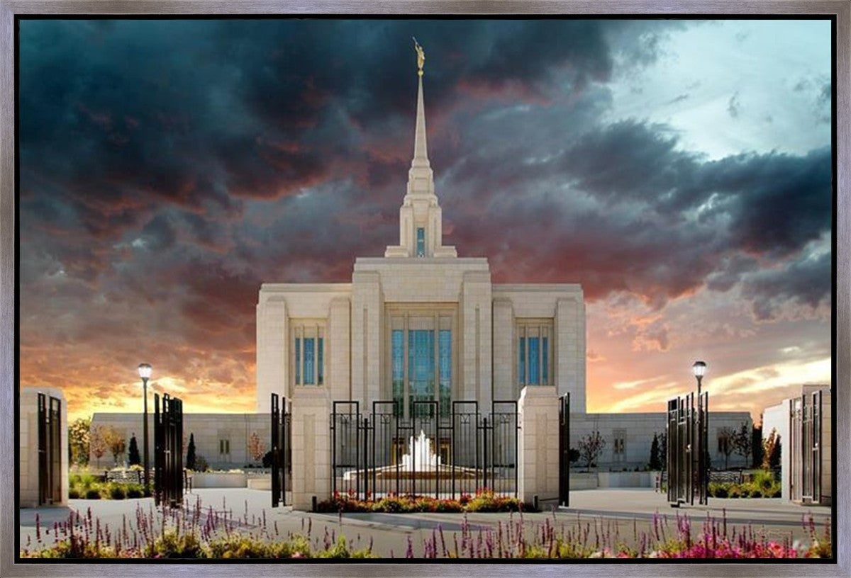 Ogden Temple Refuge from the Storm Gallery Wrap