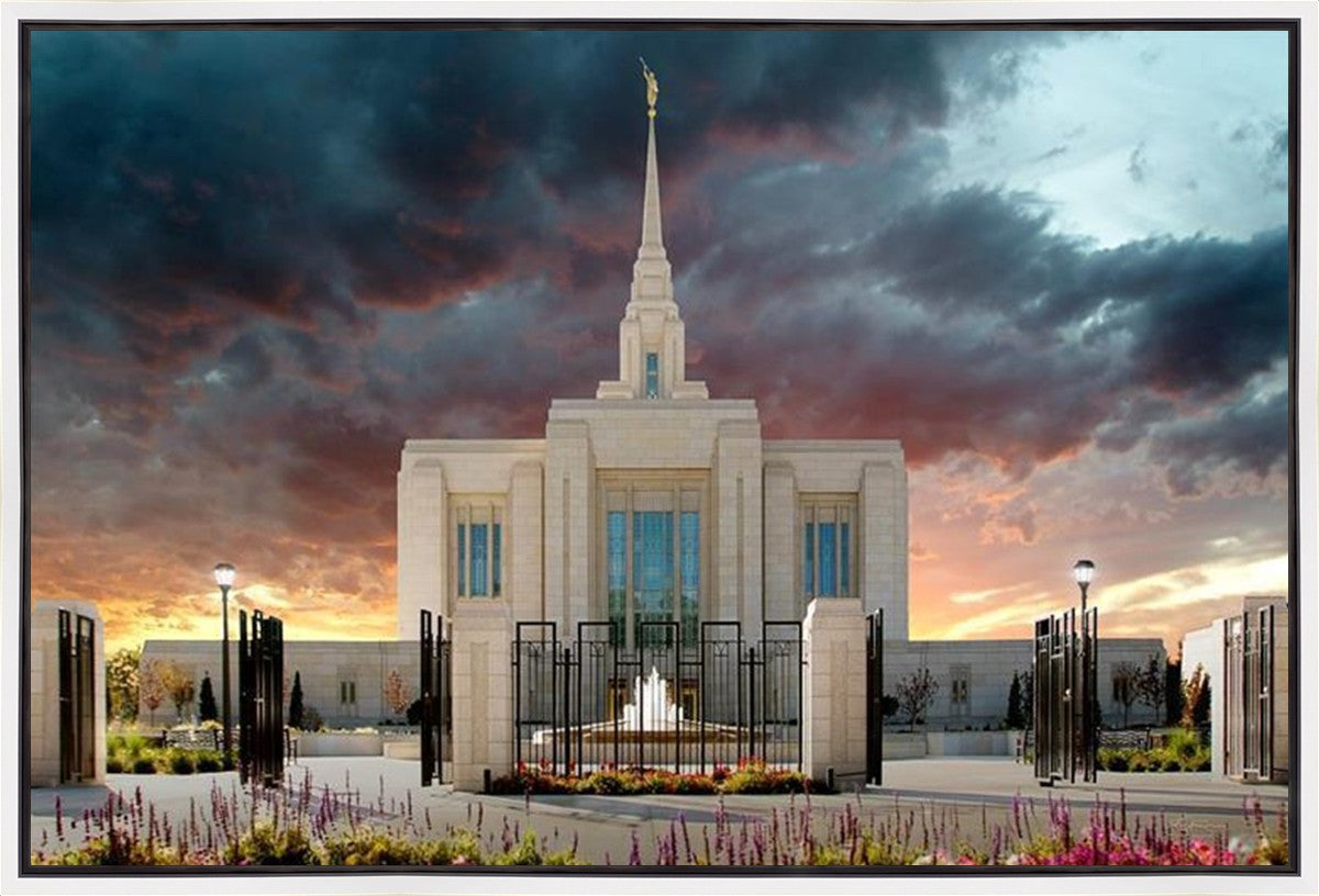 Ogden Temple Refuge from the Storm Gallery Wrap