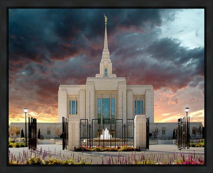 Ogden Temple Refuge from the Storm Gallery Wrap