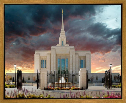 Ogden Temple Refuge from the Storm Gallery Wrap