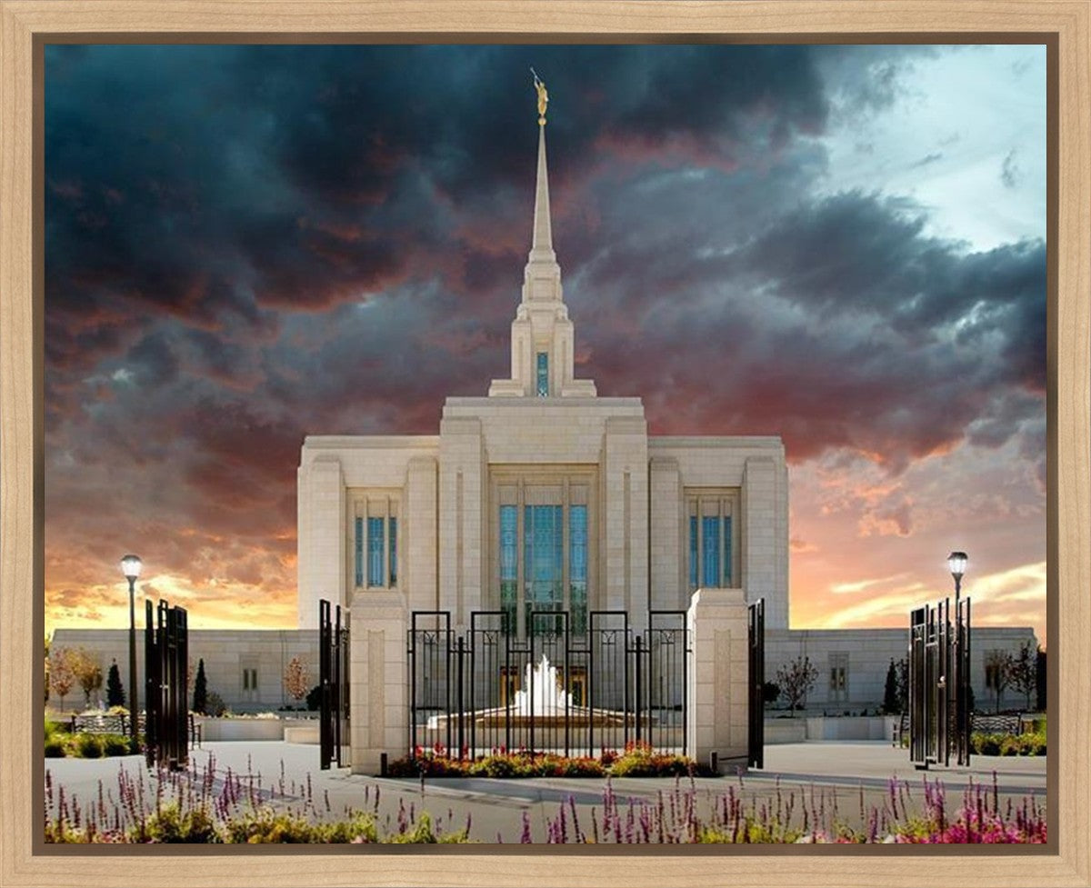 Ogden Temple Refuge from the Storm Gallery Wrap
