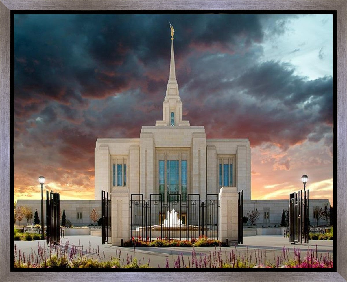 Ogden Temple Refuge from the Storm Gallery Wrap