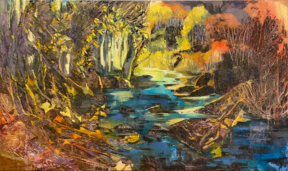 Evening Fire Original Artwork