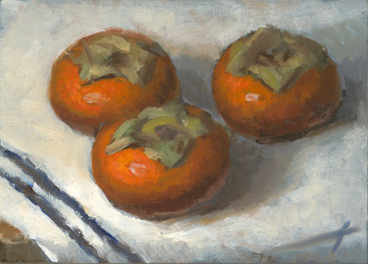 Persimmons Study III Original Artwork