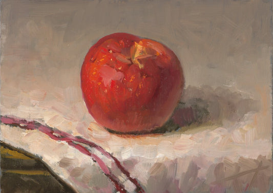 Red Apple Study Original Artwork