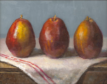 Three Red Anjous Original Artwork