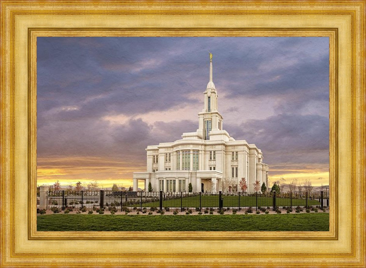 Payson Temple Storm Breaks