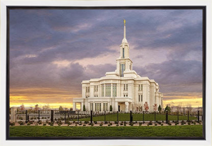 Payson Temple Storm Breaks Gallery Wrap