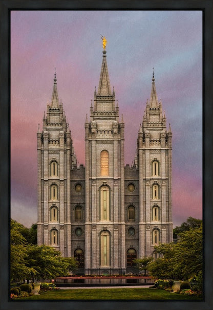 Salt Lake Mountain Of The Lord Gallery Wrap