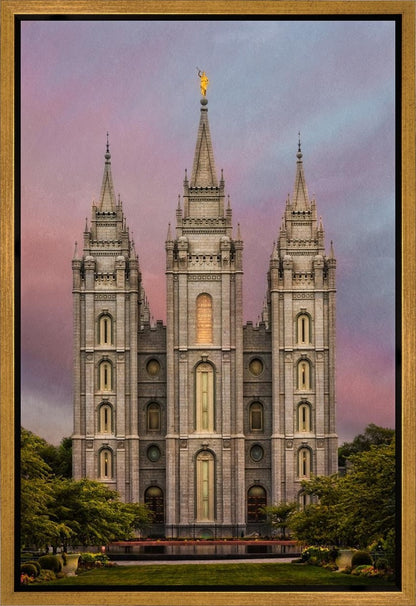 Salt Lake Mountain Of The Lord Gallery Wrap