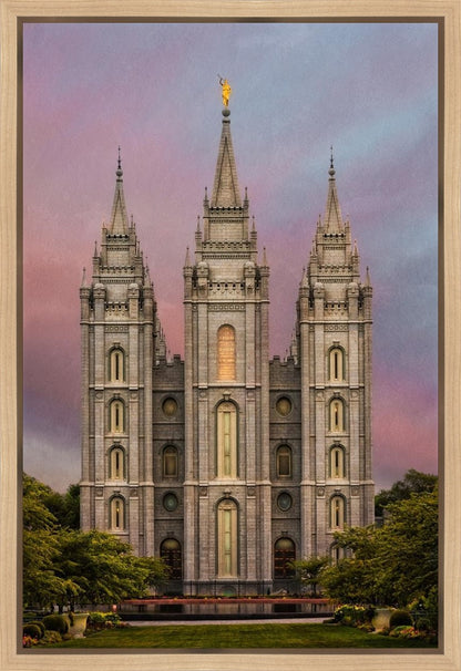 Salt Lake Mountain Of The Lord Gallery Wrap