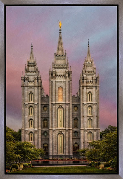 Salt Lake Mountain Of The Lord Gallery Wrap
