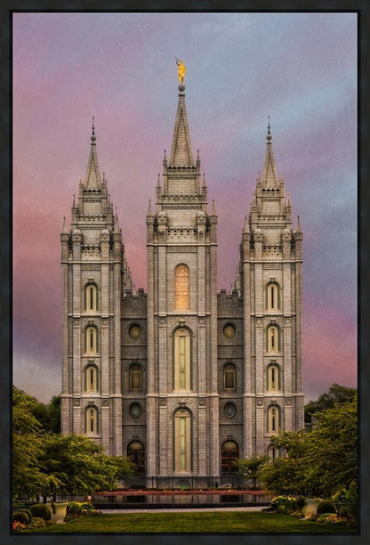 Salt Lake Mountain Of The Lord Gallery Wrap