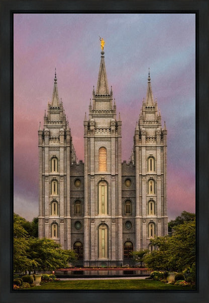 Salt Lake Mountain Of The Lord Gallery Wrap