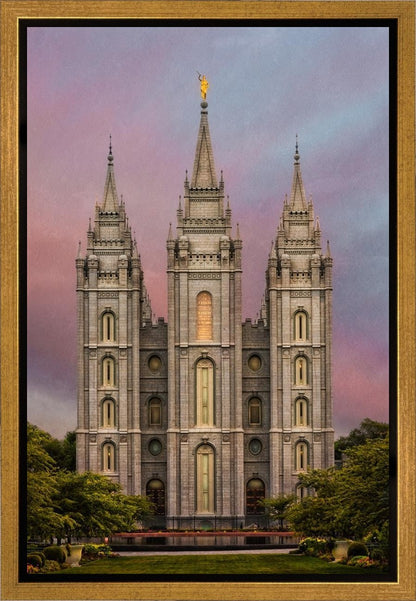 Salt Lake Mountain Of The Lord Gallery Wrap