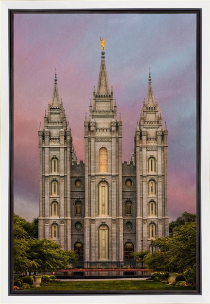 Salt Lake Mountain Of The Lord Gallery Wrap