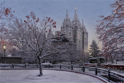 Salt Lake Temple Winter Solitude Gallery Wrap