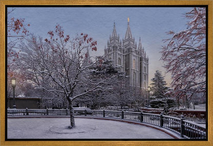 Salt Lake Temple Winter Solitude Gallery Wrap