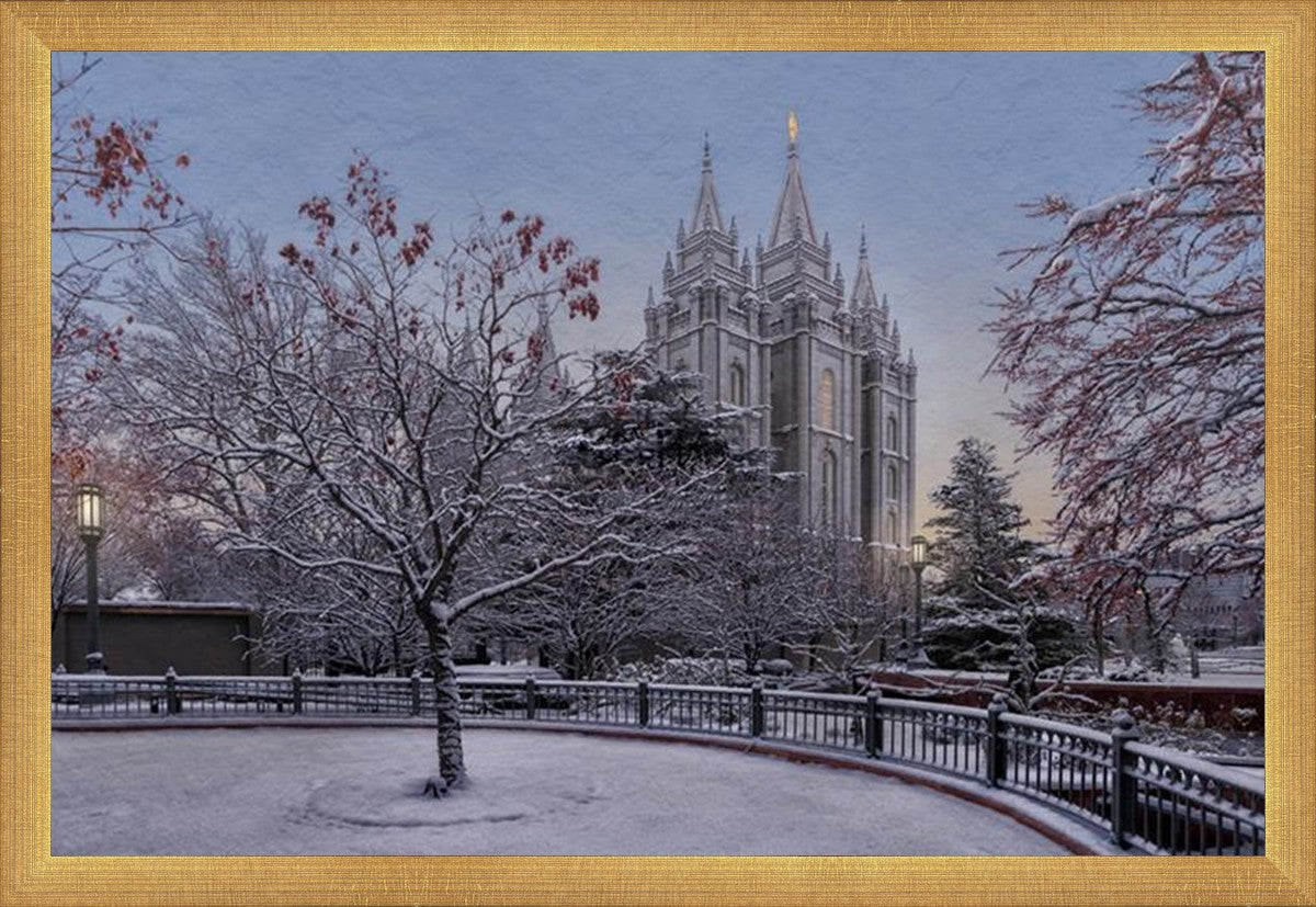 Salt Lake Temple Winter Solitude