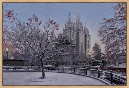 Salt Lake Temple Winter Solitude Gallery Wrap