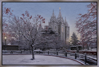 Salt Lake Temple Winter Solitude Gallery Wrap