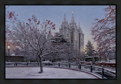Salt Lake Temple Winter Solitude Gallery Wrap