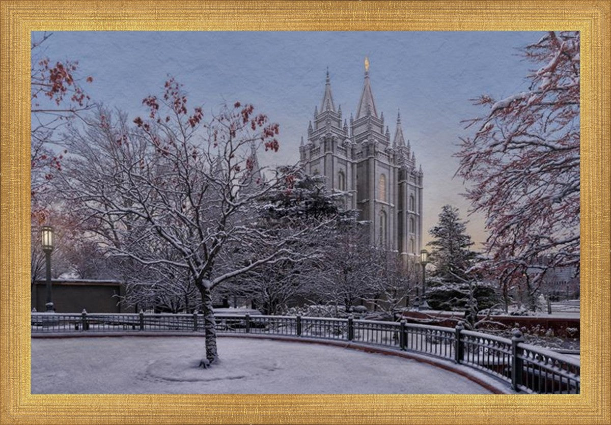 Salt Lake Temple Winter Solitude