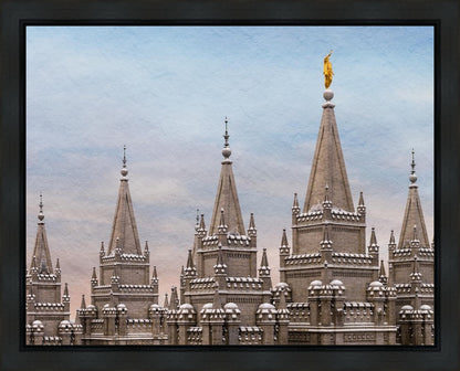 Salt Lake Temple Winter Ramparts Gallery Wrap