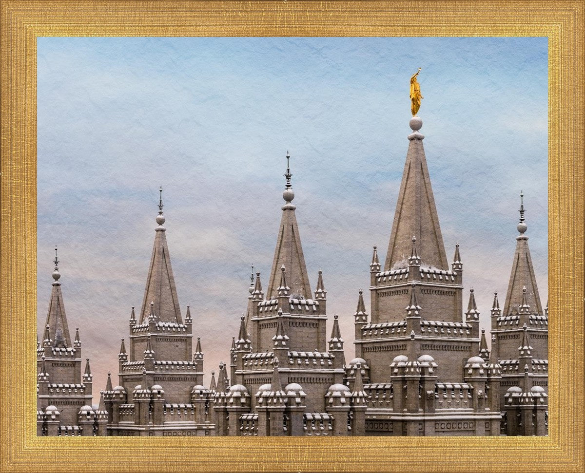 Salt Lake Temple Winter Ramparts
