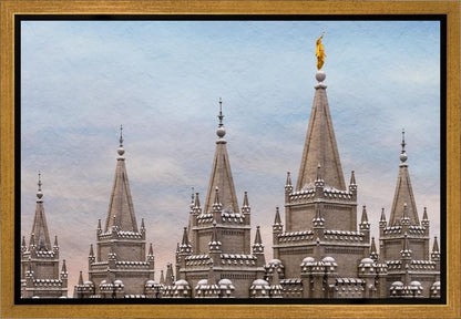 Salt Lake Temple Winter Ramparts Gallery Wrap