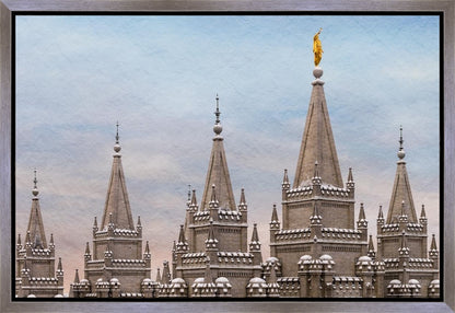 Salt Lake Temple Winter Ramparts Gallery Wrap