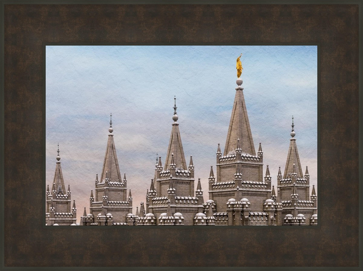 Salt Lake Temple Winter Ramparts